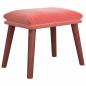 Preview: Fußhocker Rosa 45x29,5x35 cm Samt