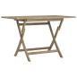 Preview: Gartentisch Klappbar Grau 120x70x75 cm Massivholz Teak