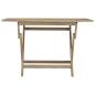 Preview: Gartentisch Klappbar Grau 120x70x75 cm Massivholz Teak