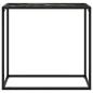 Preview: Konsolentisch Schwarz 80x35x75 cm Hartglas