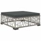 Preview: 5-tlg. Garten-Lounge-Set mit Kissen Poly Rattan Grau