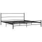 Preview: Bettgestell Schwarz Metall 200×200 cm