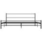 Preview: Bettgestell Schwarz Metall 200×200 cm