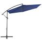Preview: Ampelschirm mit Aluminium-Mast 300 cm Blau
