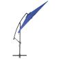Preview: Ampelschirm mit Aluminium-Mast 300 cm Blau
