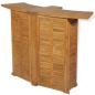 Preview: Bartisch Klappbar 155x53x105 cm Massivholz Teak