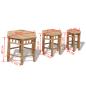 Preview: Gartenhocker 3 Stk. Bambus