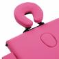Preview: Massageliege Klappbar 3-Zonen mit Aluminiumgestell Rosa