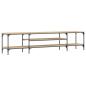 Preview: TV-Schrank Sonoma-Eiche 201x35x45 cm Holzwerkstoff & Eisen