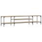 Preview: TV-Schrank Sonoma-Eiche 201x35x45 cm Holzwerkstoff & Eisen