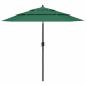Preview: ARDEBO.de - Sonnenschirm mit Aluminium-Mast 3-lagig Grün 2,5 m