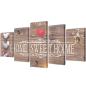 Preview: ARDEBO.de - Bilder Dekoration Set Home Sweet Home 100 x 50 cm