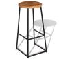 Preview: Barhocker 2 Stk. Massivholz Teak