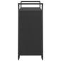 Preview: Barwagen mit Schublade Schwarz 100x45x97 cm Poly Rattan