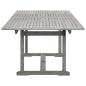 Preview: Garten-Esstisch (160-240)x100x75 cm Massivholz Akazie