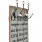 Preview: Wandgarderobe mit 6 Haken 120 x 40 cm "THANK YOU"