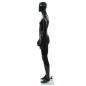 Preview: Männliche Schaufensterpuppe mit Glassockel Schwarz 185 cm