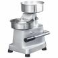 Preview: Hamburgerpresse mit 500 Trennpapieren Aluminium 13 cm