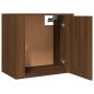 Preview: Wand-Nachttisch Braun Eichen-Optik 50x30x47 cm