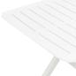 Preview: Gartentisch Klappbar Weiß 79 x 72 x 70 cm Kunststoff