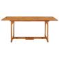 Preview: Garten-Esstisch 180x90x75 cm Massivholz Akazie