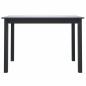 Preview: Esstisch Schwarz 114x71x75 cm Gummiholz Massiv