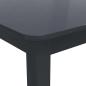 Preview: Esstisch Schwarz 114x71x75 cm Gummiholz Massiv
