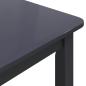 Preview: Esstisch Schwarz 114x71x75 cm Gummiholz Massiv