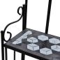 Preview: Pflanzenständer Mosaik Schwarz und Weiß
