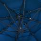 Preview: Sonnenschirm mit Aluminium-Mast 4-lagig Azurblau 3x3 m