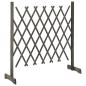 Preview: Garten-Rankzaun Grau 120x90 cm Massivholz Tanne