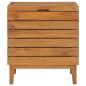 Preview: Wäschekorb 40×30×45 cm Teak Massivholz