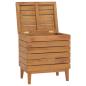 Preview: Wäschekorb 40×30×45 cm Teak Massivholz