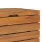 Preview: Wäschekorb 40×30×45 cm Teak Massivholz