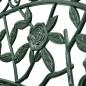 Preview: Gartenbank 100 cm Aluminiumguss Grün