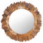 Preview: ARDEBO.de - Wandspiegel 60 cm Teak Rund