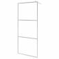 Preview: Begehbare Duschwand mit voll mattiertem ESG-Glas 80x195 cm