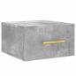 Preview: Wand-Nachttische 2 Stk. Betongrau 35x35x20 cm