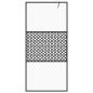 Preview: Duschwand für Begehbare Dusche mit Klarem ESG Glas 80x195 cm