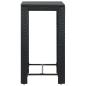 Preview: Garten-Bartisch Schwarz 60,5x60,5x110,5 cm Poly Rattan