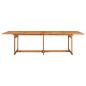 Preview: Garten-Esstisch 280x90x75 cm Massivholz Akazie