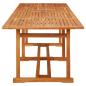 Preview: Garten-Esstisch 280x90x75 cm Massivholz Akazie