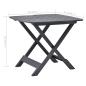 Preview: Gartentisch Klappbar Anthrazit 79x72x70 cm Kunststoff