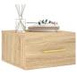 Preview: Wand-Nachttische 2 Stk. Sonoma-Eiche 35x35x20 cm