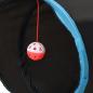 Preview: Katzentunnel 5-Wege Schwarz und Blau 25 cm Polyester