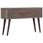 Preview: Konsolentisch Grau 120 x 35 x 75 cm Massivholz Mango