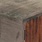 Preview: Konsolentisch Grau 120 x 35 x 75 cm Massivholz Mango
