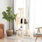 Preview: ARDEBO.de - Kratzbaum mit Sisal-Kratzsäulen Creme 166 cm
