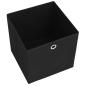 Preview: Aufbewahrungsboxen 4 Stk. Vliesstoff 28x28x28 cm Schwarz