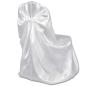 Preview: 6 x Stuhlhusse für Hochzeit Bankett weiß